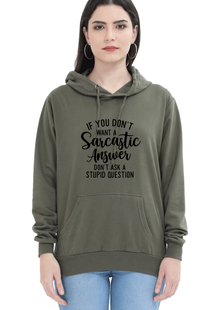 CozyHoodie-  Full-Sleeve Solid Sweatshirt for Women