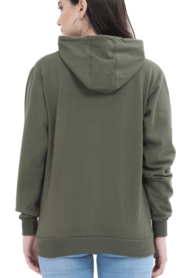 CozyHoodie-  Full-Sleeve Solid Sweatshirt for Women
